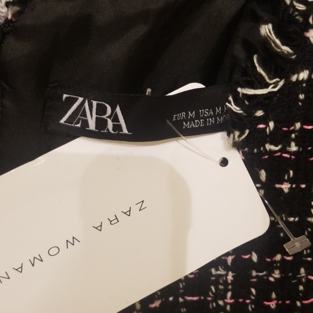 Zara Tweed Jumpsuit Romper NWT BLOGGER'S Favorite - Picture 9 of 9